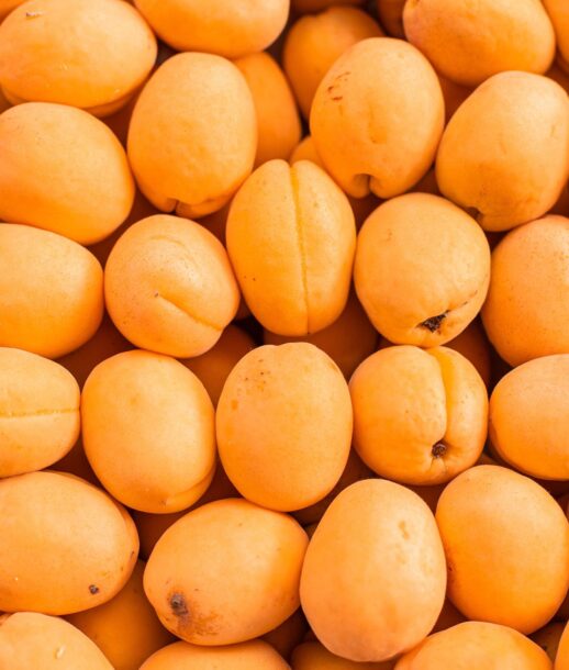 fresh-ripe-apricot-top-view-market